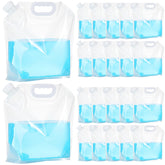 Zubebe emergency water bag showing 1.3-gallon capacity for camping hydration.