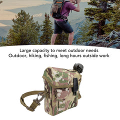 Zunate waist bag on the side, emphasizing hands-free hiking convenience.