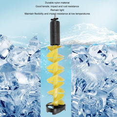 Zunate ice auger with 2-blade cutting edge for efficient drilling.