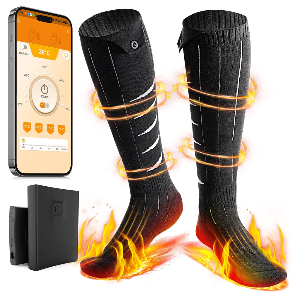 ZUWSUJS heated socks warmth-on-feet keep feet cozy during outdoor adventures.