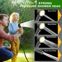 ZWJBSGY portable shower silent motor enables disturbance-free rinsing.