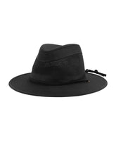 Zylioo XXL Safari Sun Hat 62cm with flat brim in black