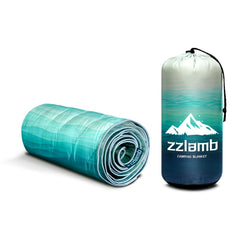 zzlamb Camping Blanket Puffy corner loops enable staking as a picnic mat