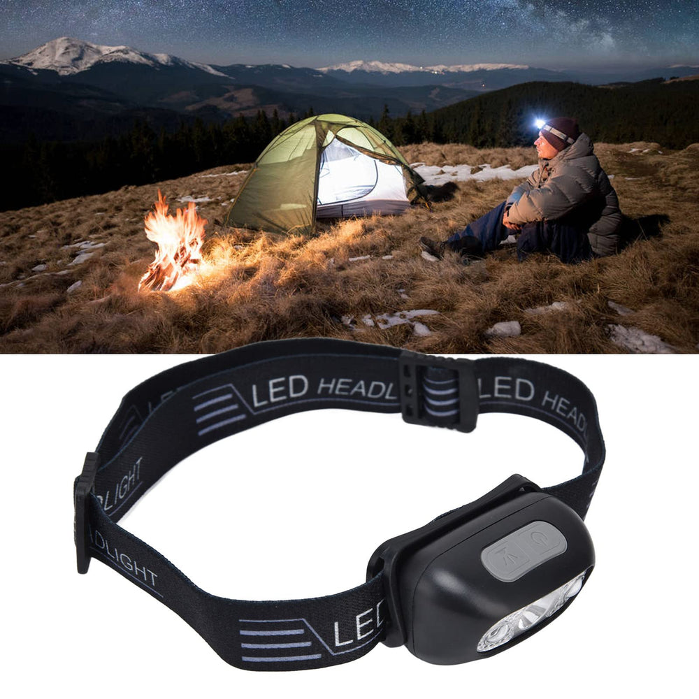 01 02 015 Adjustable headband LED headlamp for secure, comfortable fit.