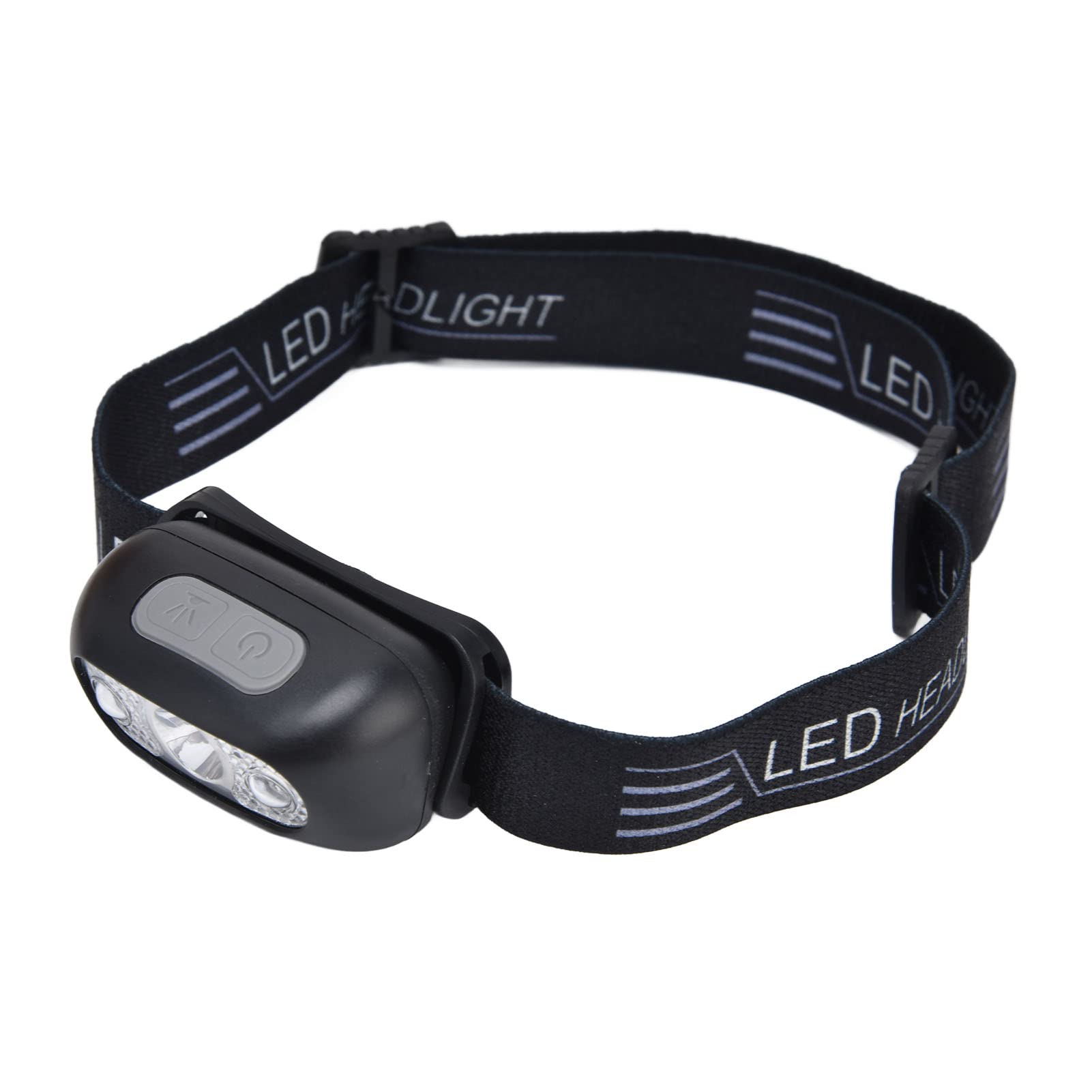 01 02 015 USB charging LED headlamp with motion sensor for hands-free outdoors.
