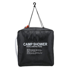 01 40L Solar Shower Bag outdoors with large-capacity water storage for camping showers.