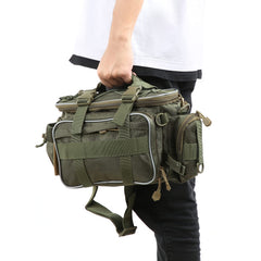 01 Fishing Organizer Shoulder Satchel adjustable strap for comfortable wear.