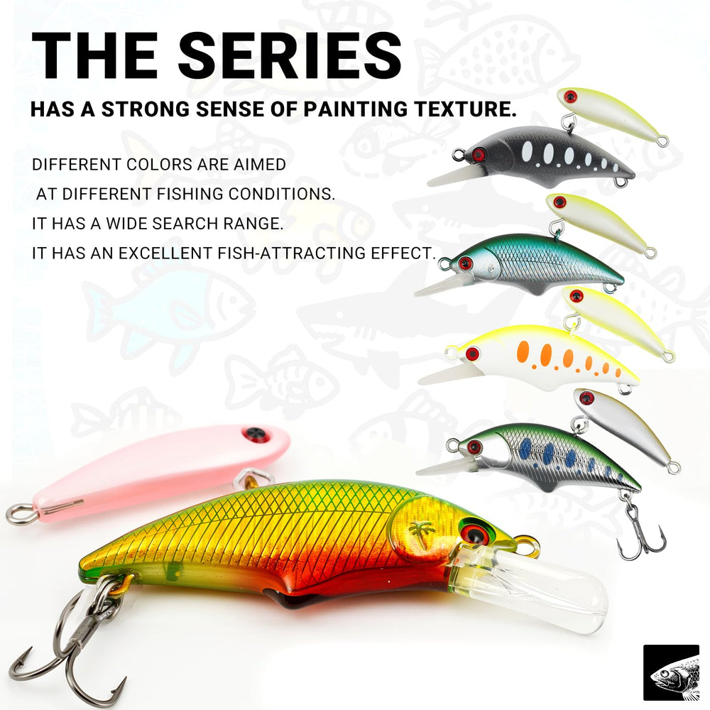2-inch micro crankbait in action with dual-action lip