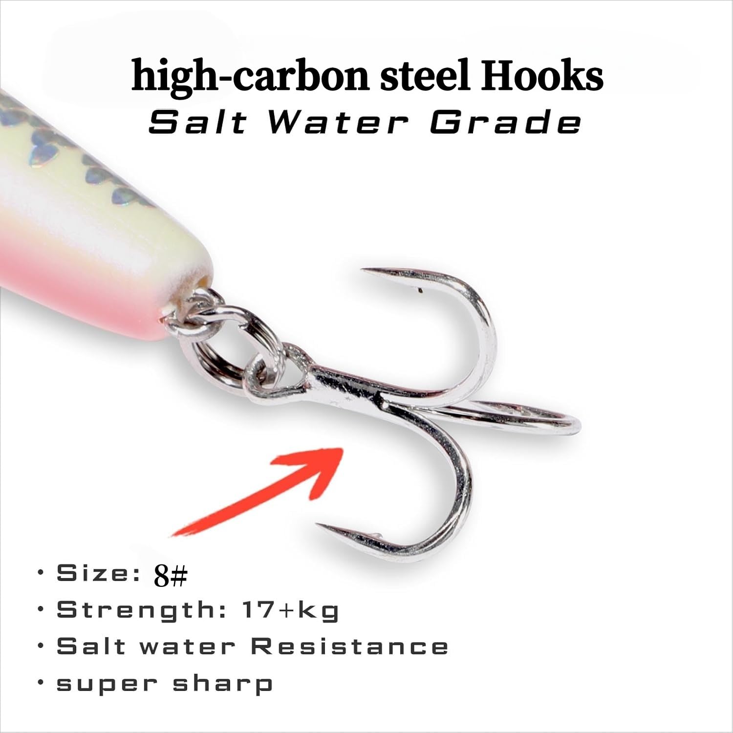 Topwater lure in action with spinning tail and splash