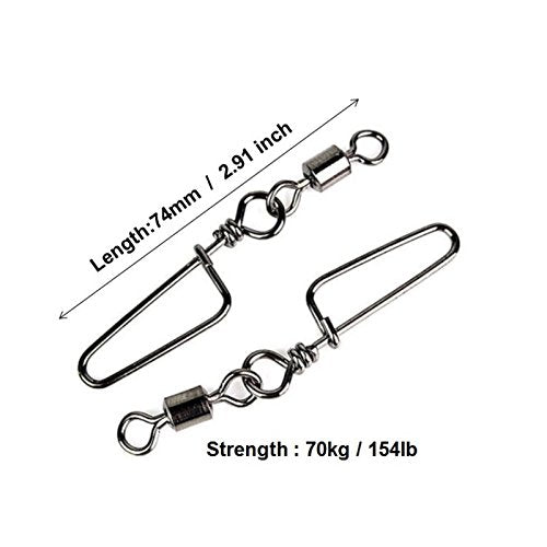 100pcs Coastlock swivels 145LB for saltwater and freshwater – image 2
