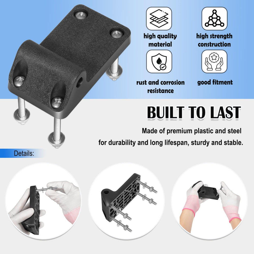 1023 Tilt-up bracket installed on downrigger in upright position – side view 1