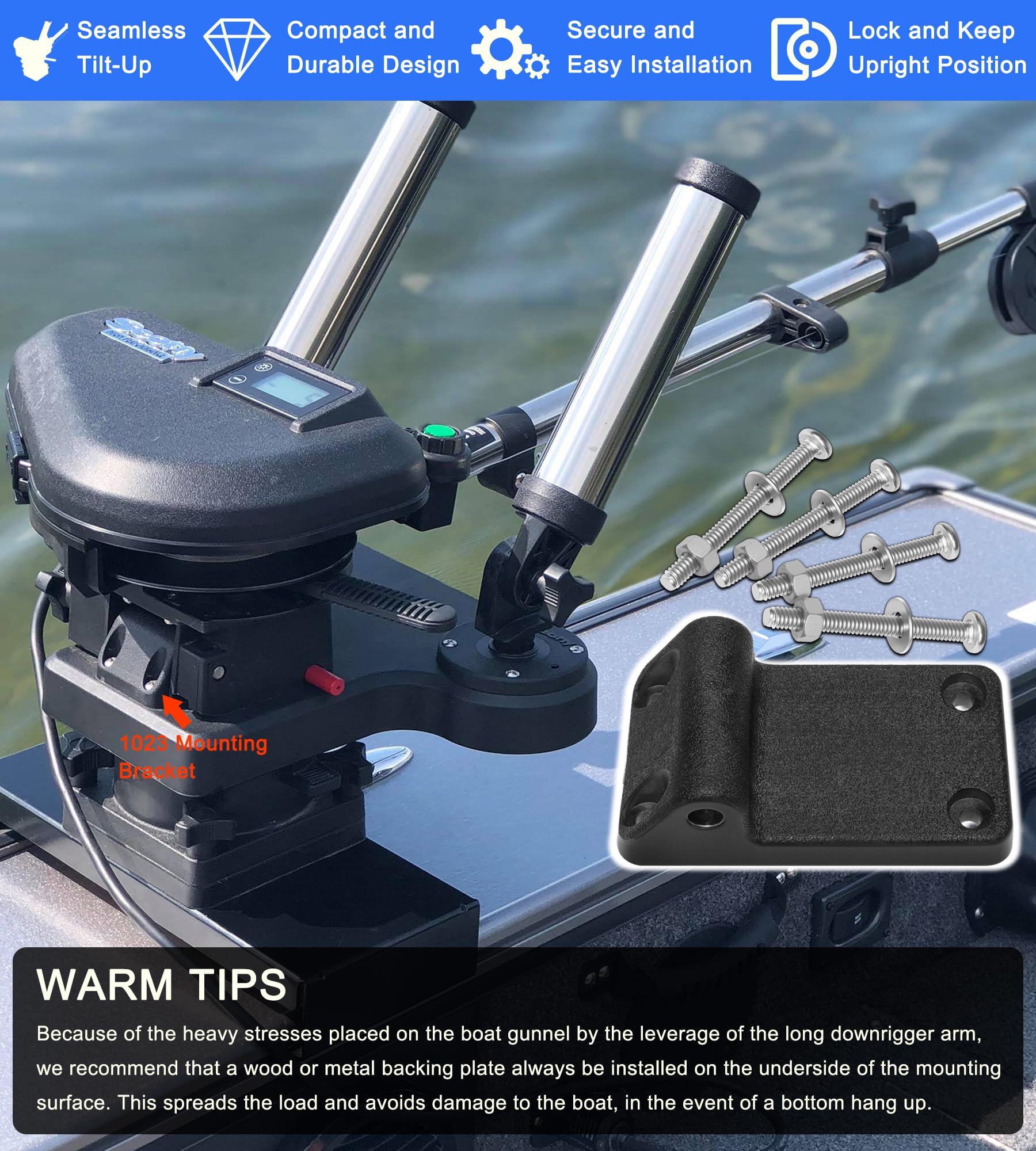 Vertical orientation of tilt-up mounting bracket