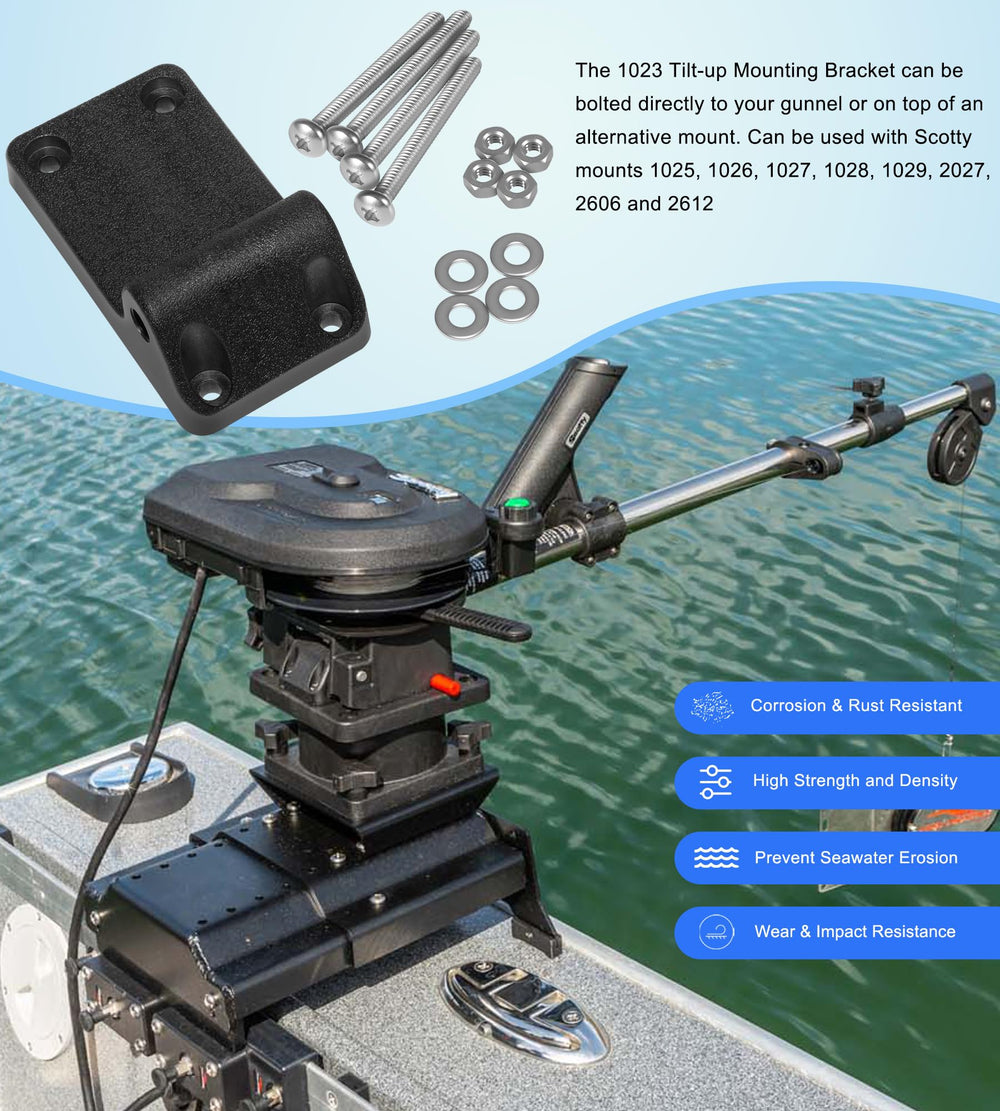 Detailed view of 1023 mounting bracket bolts