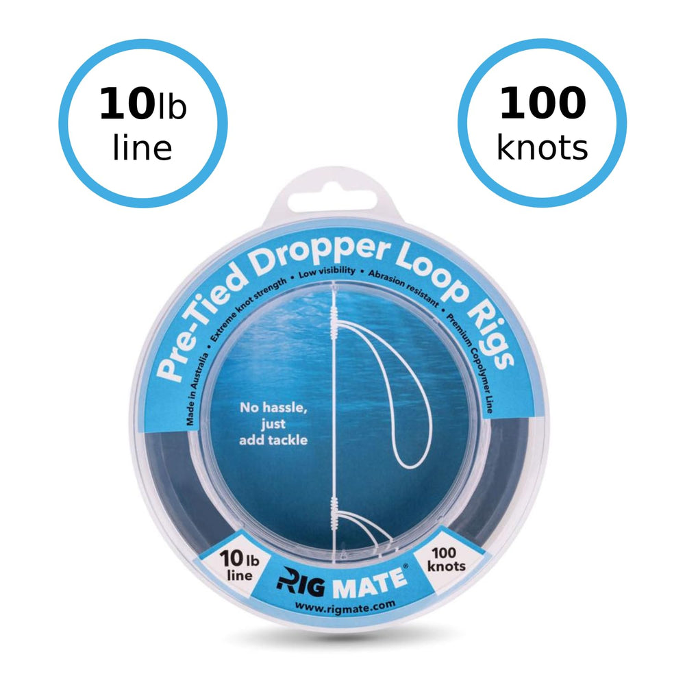 Dropper loop rigs showing 5.5 inch loop size