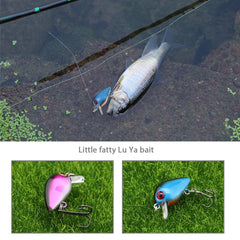Ten-piece treble-hook crankbait lure set – color 2