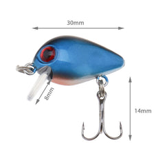 Ten-piece treble-hook crankbait lure set – color 4