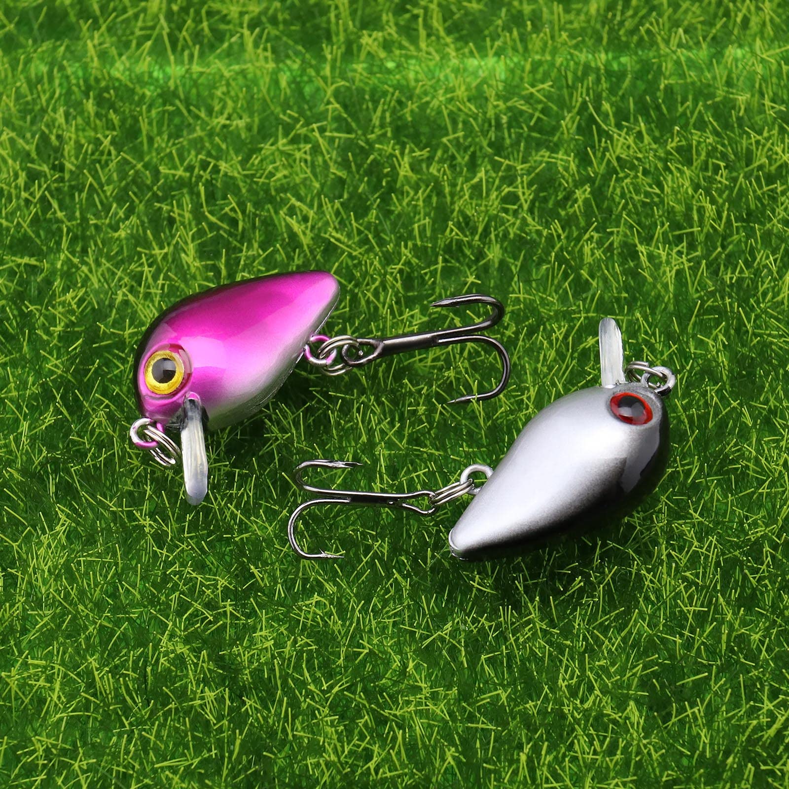 Ten-piece treble-hook crankbait lure set – color 6