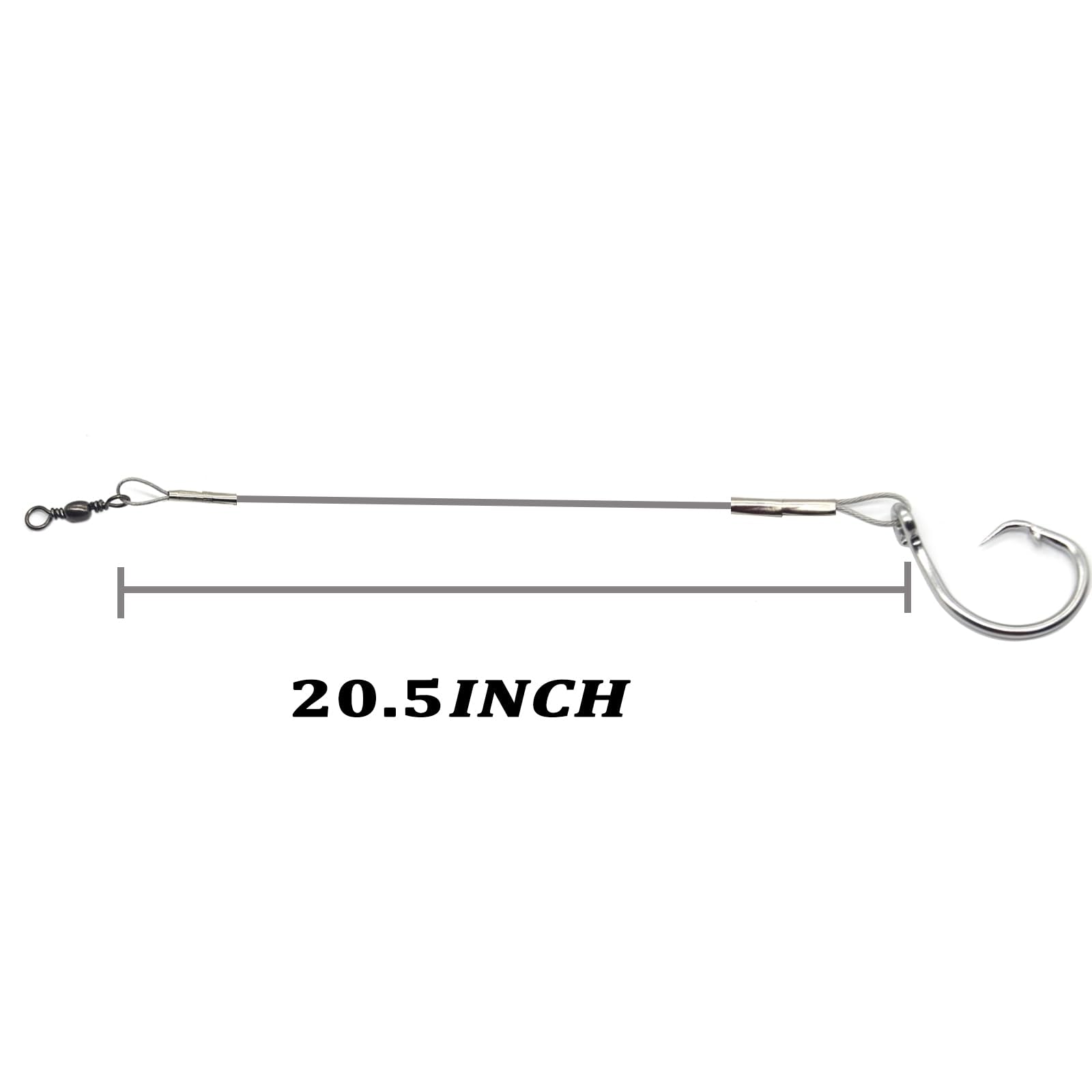 Packaged 3-piece shark surf rigs ready to use