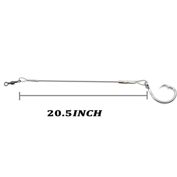 Packaged 3-piece shark surf rigs ready to use