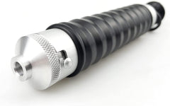 Front view of aluminum injector showing 5/8 inch injection port