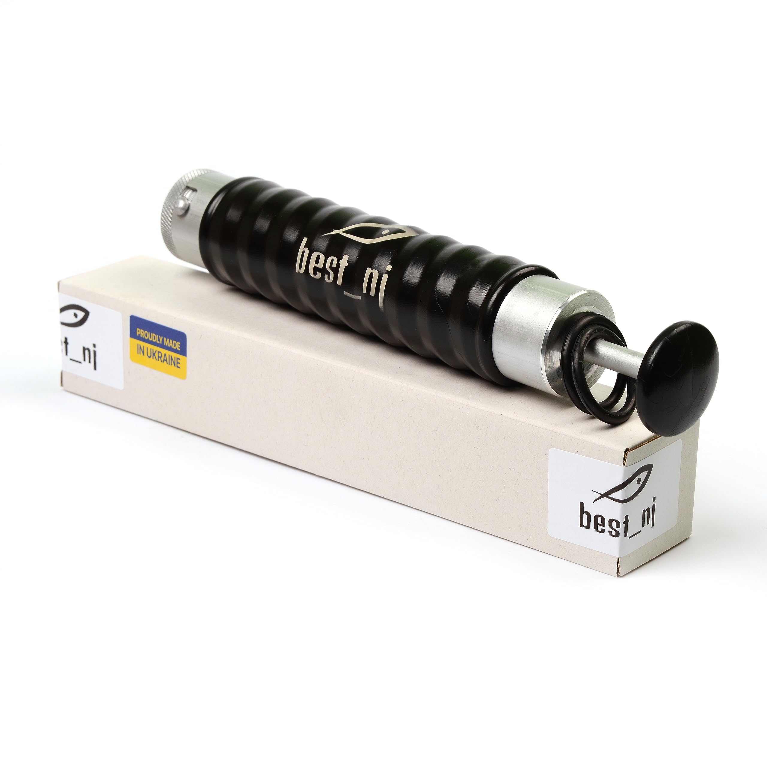 Aluminum injector suitable for DIY soft plastic lure making
