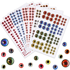 Oval 3D/4D fishing eyes in 3 mm size