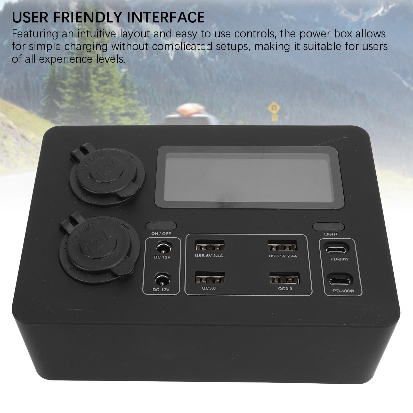12V Mini Power Box Anderson ports suited for rugged outdoor setups