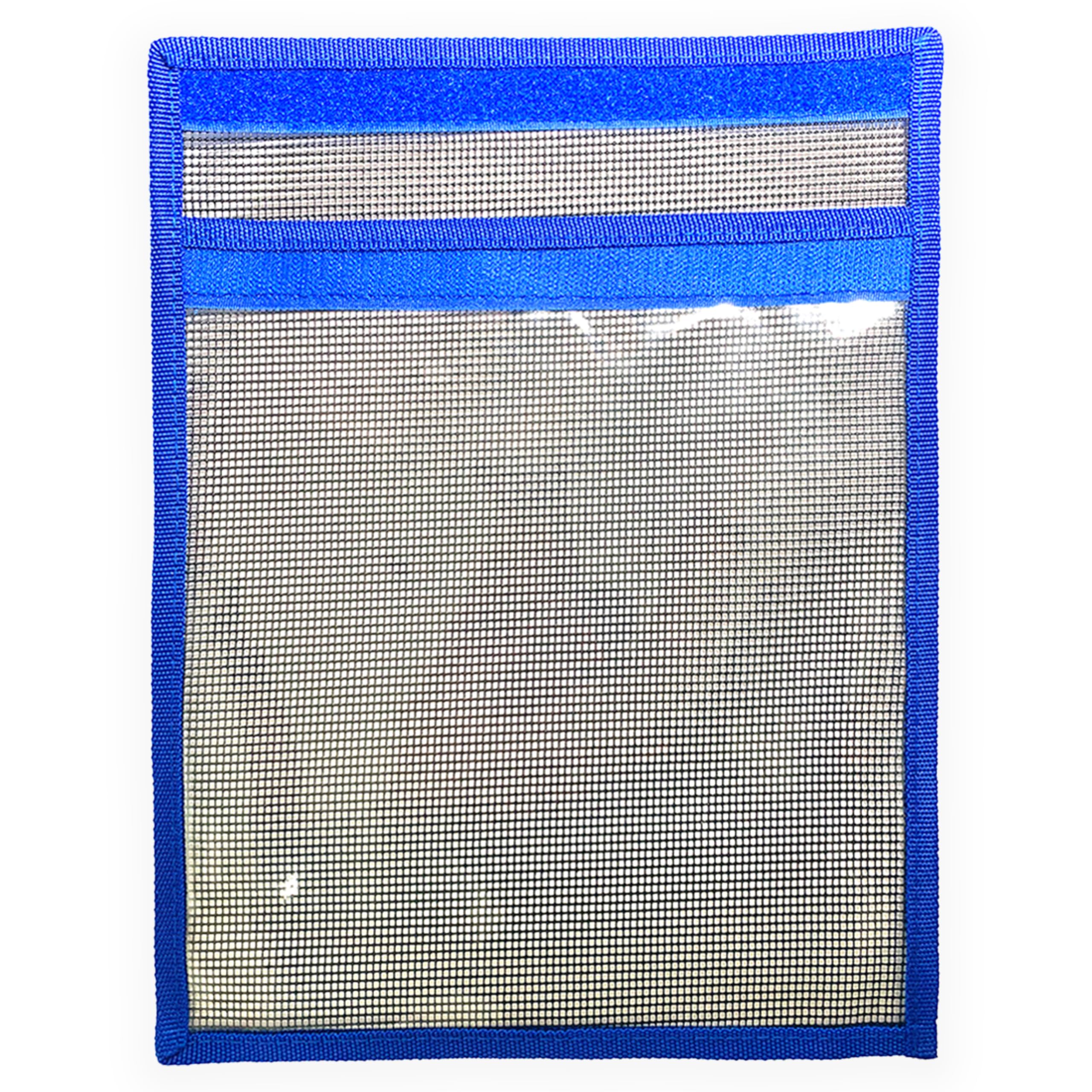 Blue 12x9 inch trolling lure bag front view for 2-pack set
