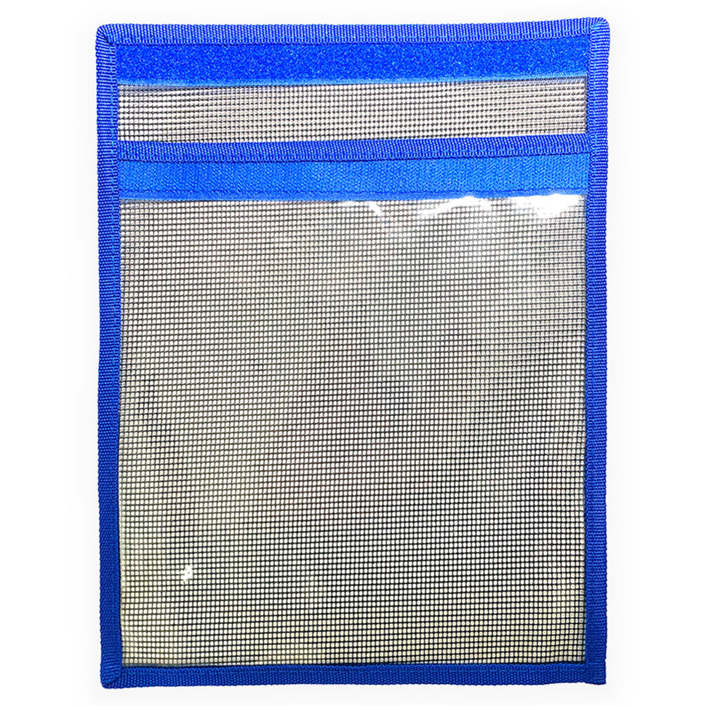 Blue 12x9 inch trolling lure bag front view for 2-pack set