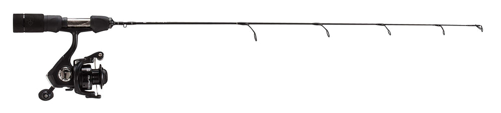 13 Fishing Blackout Ice Combo 24UL fiberglass blank delivers strength and sensitivity in cold conditions.