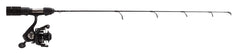 13 Fishing Blackout Ice Combo 24UL fiberglass blank delivers strength and sensitivity in cold conditions.