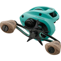 13 FISHING Concept TX2 baitcast reel in-use illustrates protective skull cap cover.
