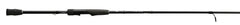 13 FISHING Defy Black 6'7\" spinning rod tip close-up for sensitive lure presentation.
