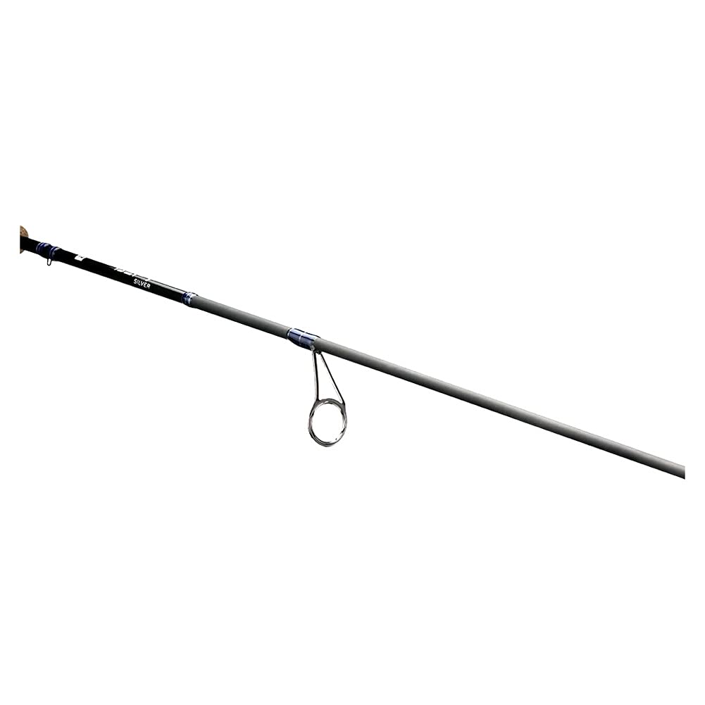 13 FISHING Defy Silver 6'6" L rod tip guides for durability and precision.