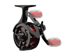 13 Fishing Descent Inline Ice Reel with machined spool enables fast drops.