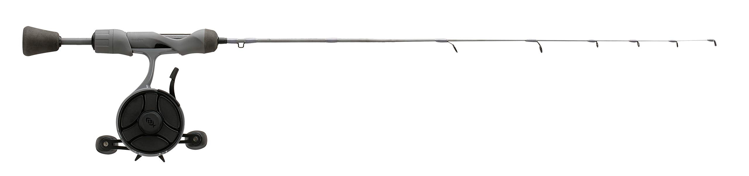Stealth Ghost Ice Combo on ice in Black/Grey Camo with Tickle Stick