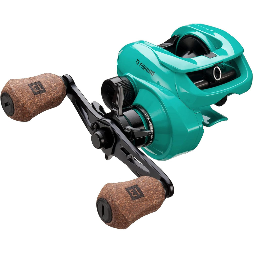 13 FISHING Modus TX2 drag system reveals 18 lb max power for versatile inshore fishing.