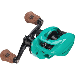 13 FISHING Modus TX2 side view highlights corrosion-resistant chassis for saltwater durability.