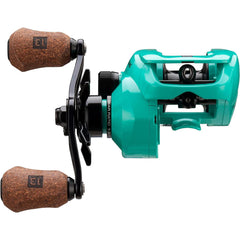 13 FISHING Modus TX2 spool close-up shows ventilated aluminum for cooler, smoother casts.