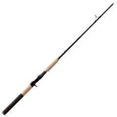 13 FISHING Omen Gold trolling rod 14ft two-piece in action for precise control.