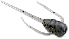 13 FISHING Paralyzer Panfish Plastics in potentially purple for durable ice fishing bait