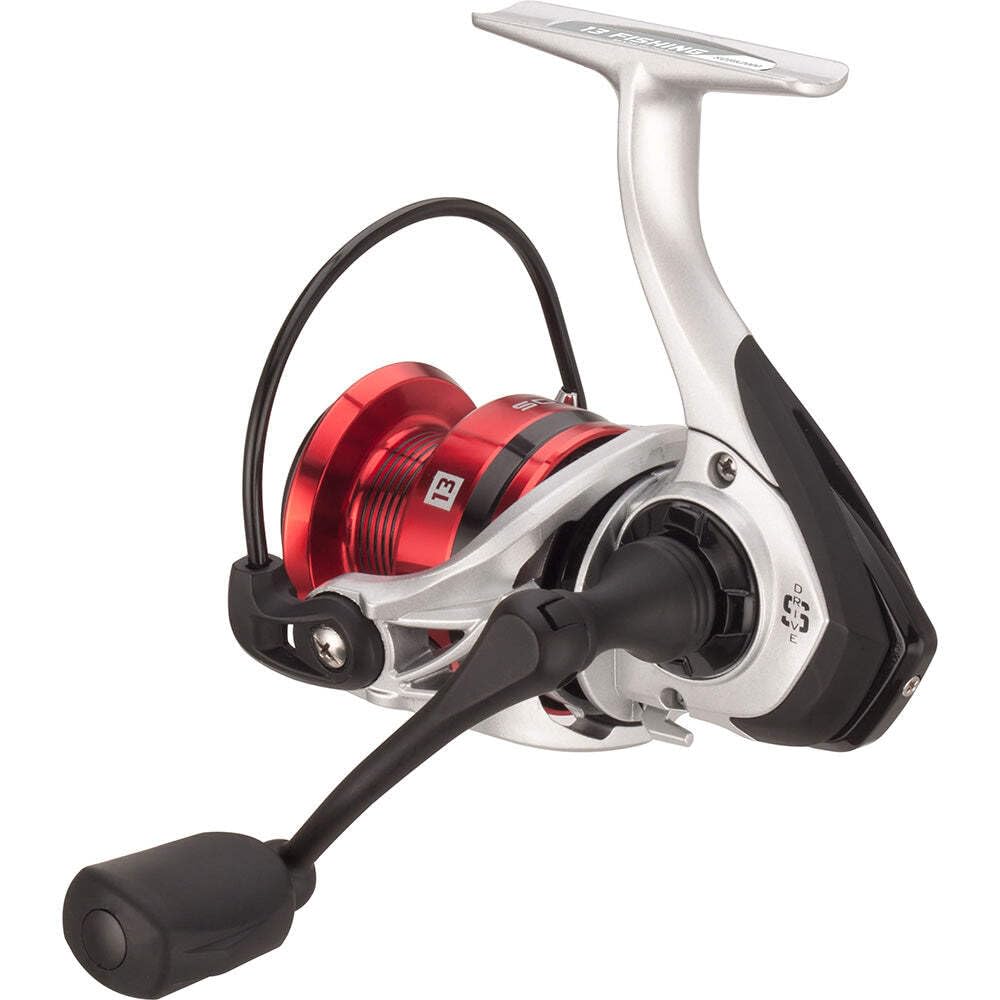 13 FISHING Source F spinning reel assembly emphasizes durable components and long-term value.