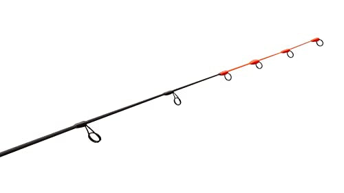 13 FISHING Tickle Stick Carbon Pro Ice Rod hi-vis tip improves bite visibility.