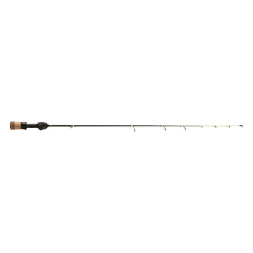 13 FISHING Tickle Stick Gen 3 with flat-tip blank boosts strike sensitivity on ice.