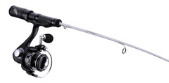 13 FISHING Whiteout Ice Combo reel closeup highlights six bearings for smooth operation
