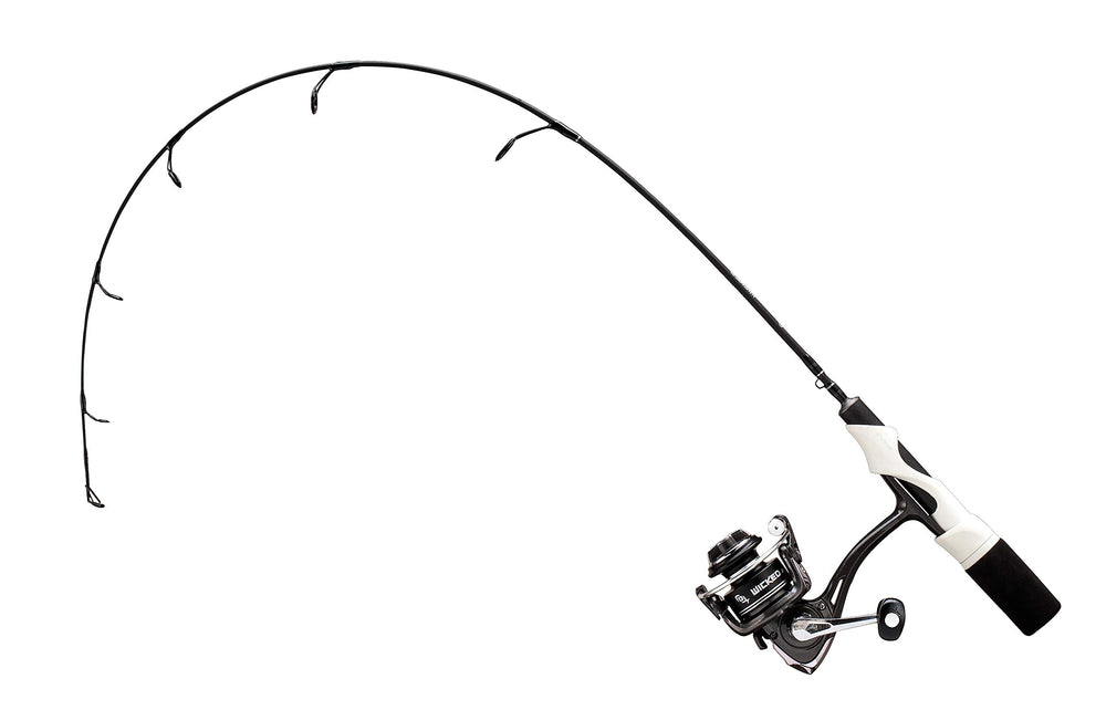Front view of 13 FISHING Wicked Longstem Ice Combo 25L