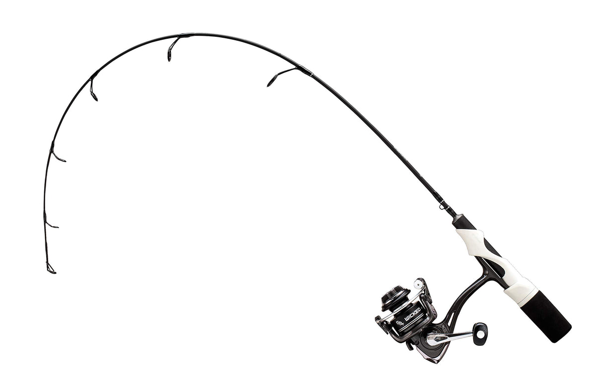 Front view of 13 FISHING Wicked Longstem Ice Combo 25L
