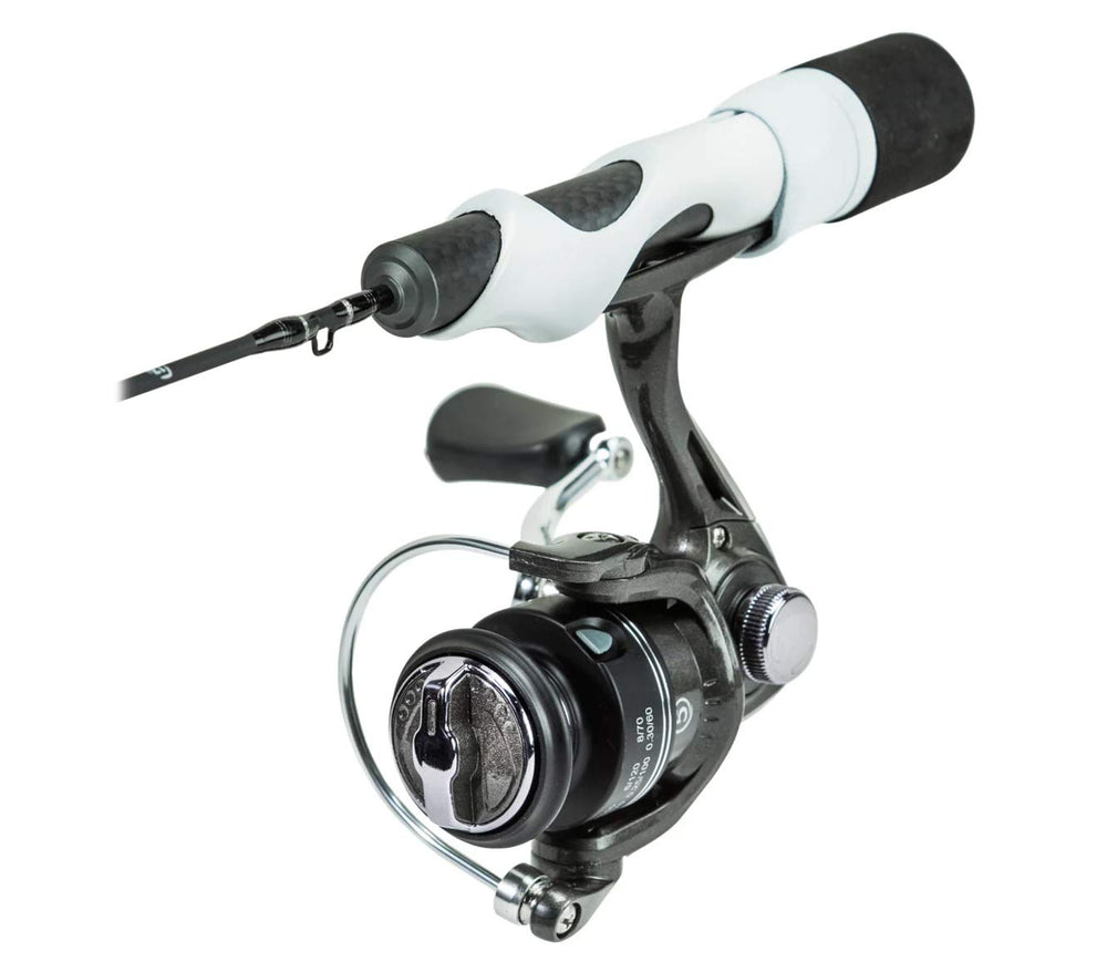 Evolve carbon divide-2 white reel seat on Wicked Longstem Ice Combo