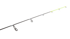 13 FISHING Wicked Pro ice rod 32QT hi-vis tip aids quick strike visibility in dim light