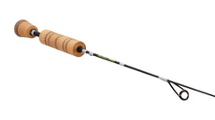 13 FISHING Wicked Pro ice rod 32QT split grip cork delivers a comfortable grip for long sessions